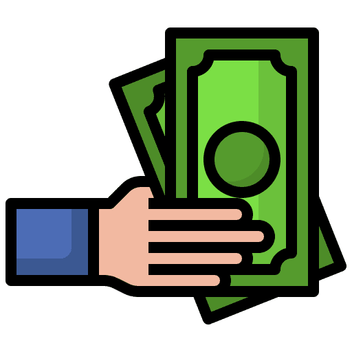 Cash financing money finance icon