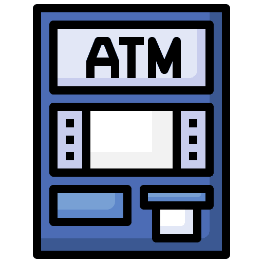 Atm cash machine business machine icon Atm cash machine business machine icon