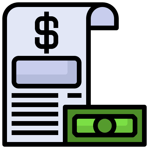 Bill invoice ticket receipt icon Bill invoice ticket receipt icon