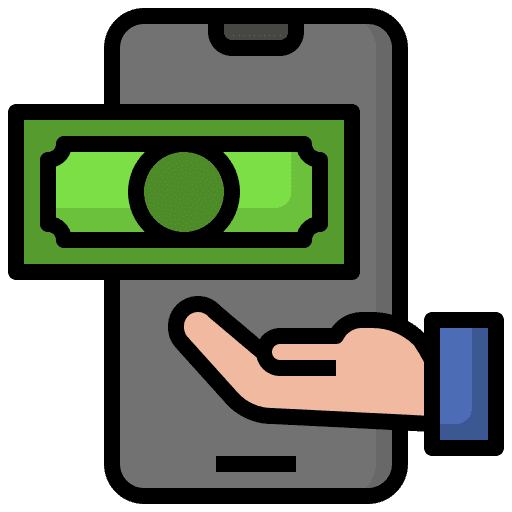 Online payment payment hand electronic banking icon Online payment payment hand electronic banking icon
