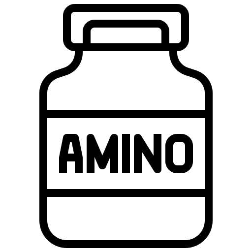 Amino acids whey protein healthcare and medical amino acids icon