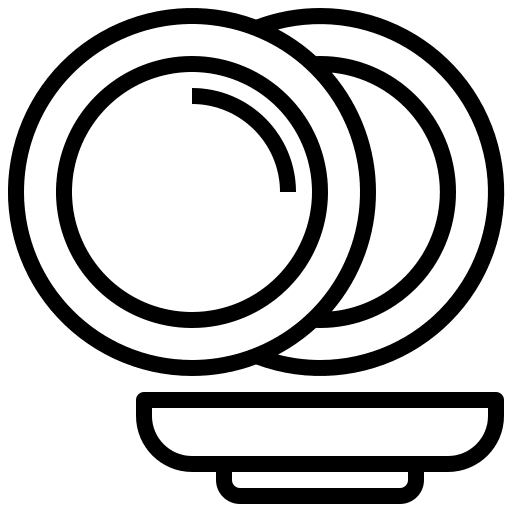 Nutrition diet intake plate icon