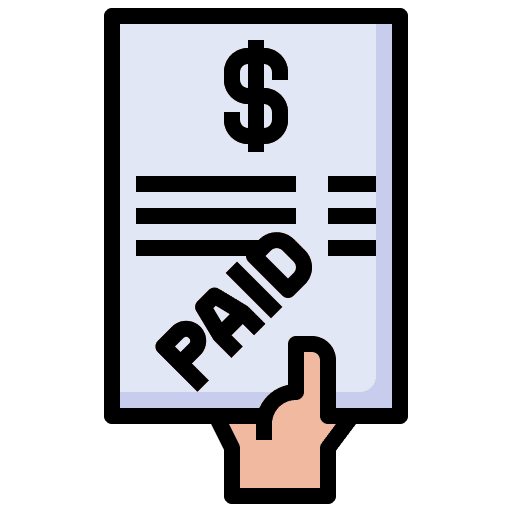 Receipt payment document receipt icon Receipt payment document receipt icon