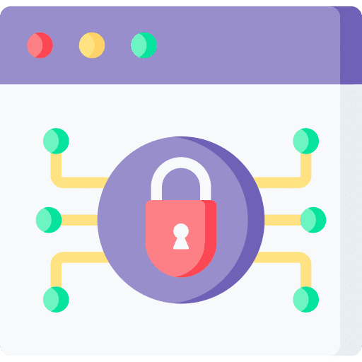 Encryption organized secure encryption icon
