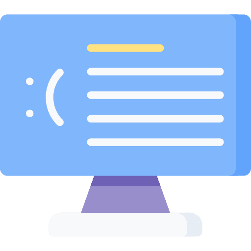 Blue screen interface error laptop icon Blue screen interface error laptop icon