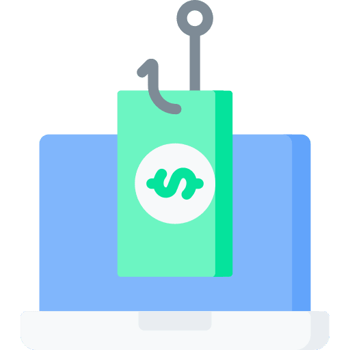 Phishing malware cyber security laptop icon Phishing malware cyber security laptop icon