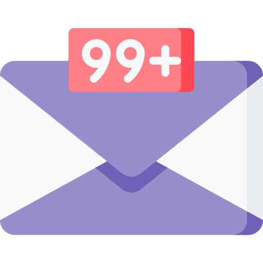 Spam notification mail email icon Spam notification mail email icon