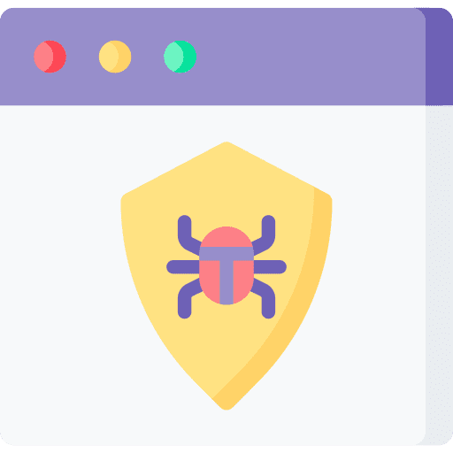 Antivirus defense protection shield icon Antivirus defense protection shield icon