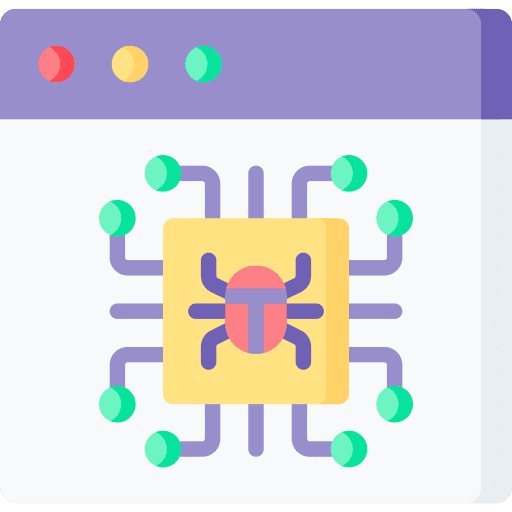 Bug website bug cyber security icon Bug website bug cyber security icon