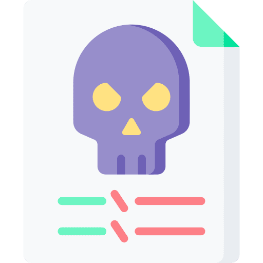 File skull files and folders ui icon File skull files and folders ui icon