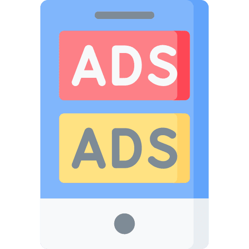 Pop up advertising computing spam icon Pop up advertising computing spam icon