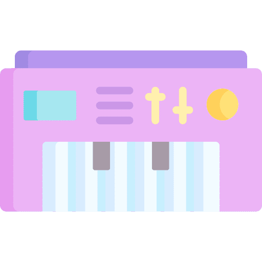 Keyboard childhood baby toy electronics icon Keyboard childhood baby toy electronics icon