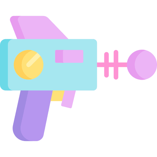 Laser gun science fiction tag battle icon Laser gun science fiction tag battle icon