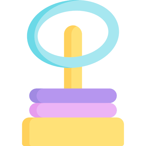 Rings kid and baby rings stacking icon Rings kid and baby rings stacking icon