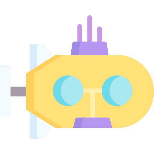 Submarine transport kid and baby submarine icon Submarine transport kid and baby submarine icon