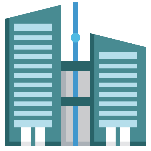 Skyscraper architecture town city icon Skyscraper architecture town city icon