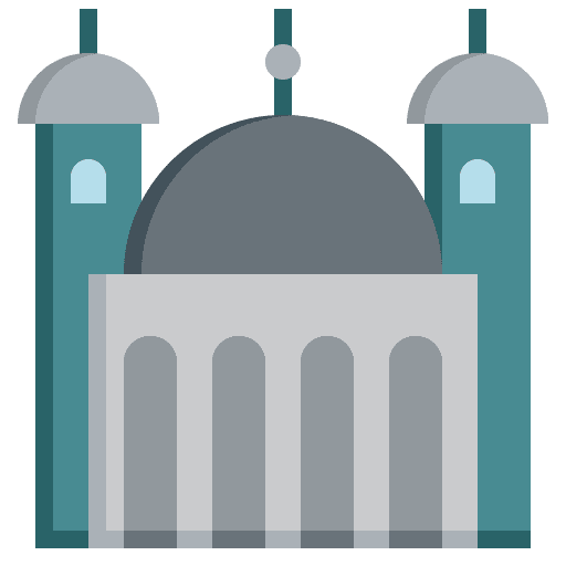 Dome architecture and city religious tower icon Dome architecture and city religious tower icon