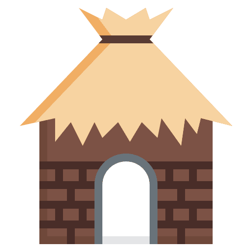 Hut planks buildings holidays icon Hut planks buildings holidays icon
