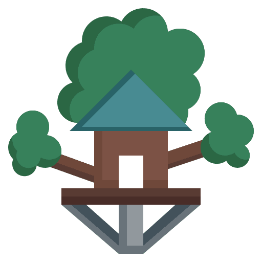 Tree house activities architecture and city property icon Tree house activities architecture and city property icon