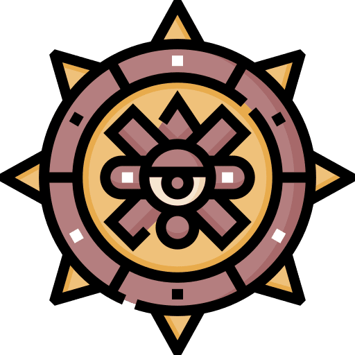 Aztec stone aztec mesoamerican icon