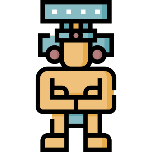 Xiuhtecuhtli figure aztec cultures icon Xiuhtecuhtli figure aztec cultures icon