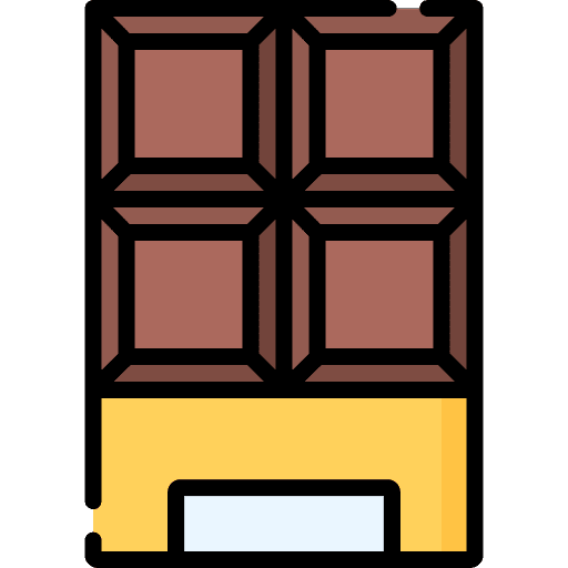 Chocolate bar snack chocolate bar food and restaurant icon Chocolate bar snack chocolate bar food and restaurant icon