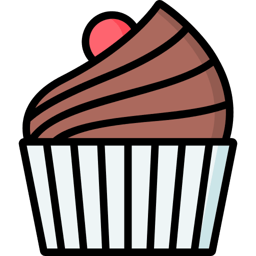 Cupcake food and restaurant bakery chocolate icon Cupcake food and restaurant bakery chocolate icon
