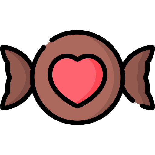 Candy candy heart dessert icon Candy candy heart dessert icon