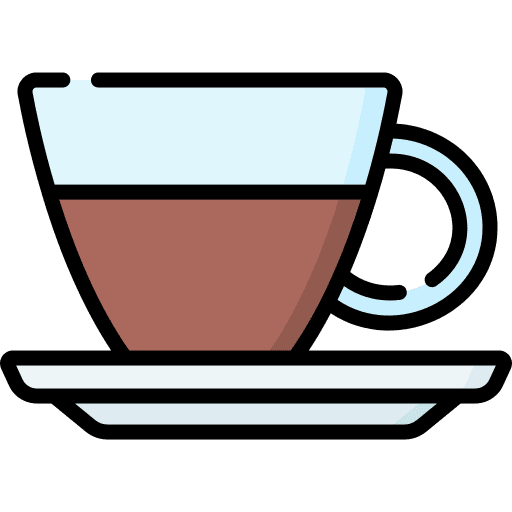 Hot chocolate cup glass food and restaurant icon Hot chocolate cup glass food and restaurant icon