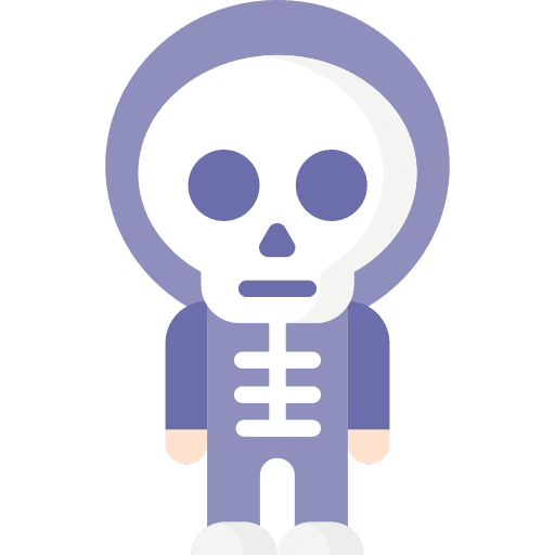 Skeleton costume skeleton halloween icon