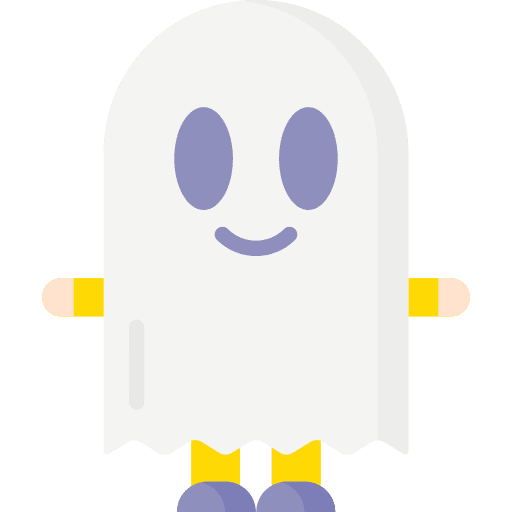 Ghost people halloween child icon Ghost people halloween child icon
