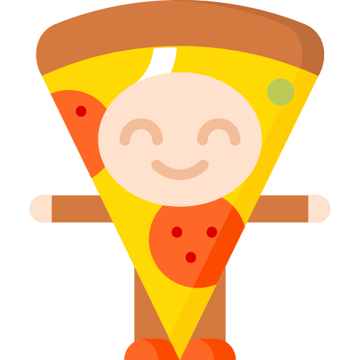Pizza user people costume icon Pizza user people costume icon