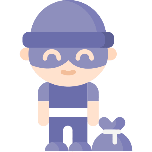 Thief user kid and baby child icon Thief user kid and baby child icon