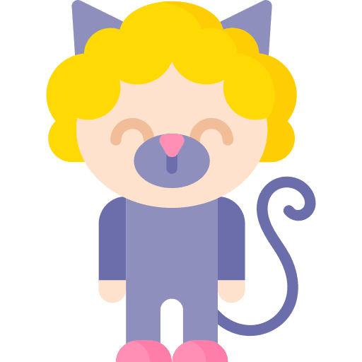 Cat user boy blonde icon Cat user boy blonde icon