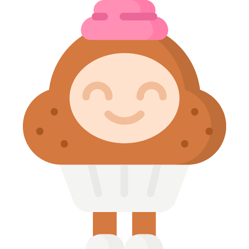 Cupcake caucasian people kid icon Cupcake caucasian people kid icon