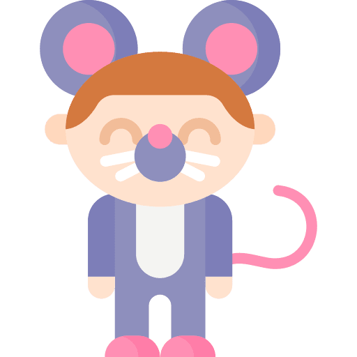 Mouse costume brown hair mouse icon Mouse costume brown hair mouse icon