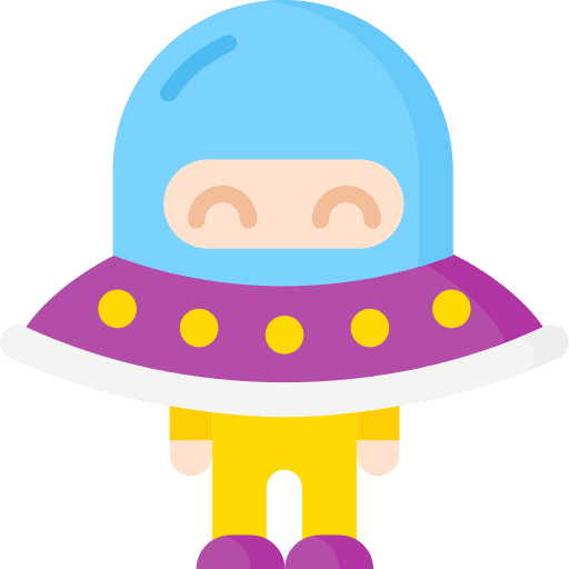 Ufo child people costume icon Ufo child people costume icon