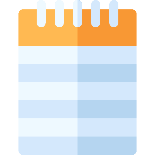 Notepad office material note write icon