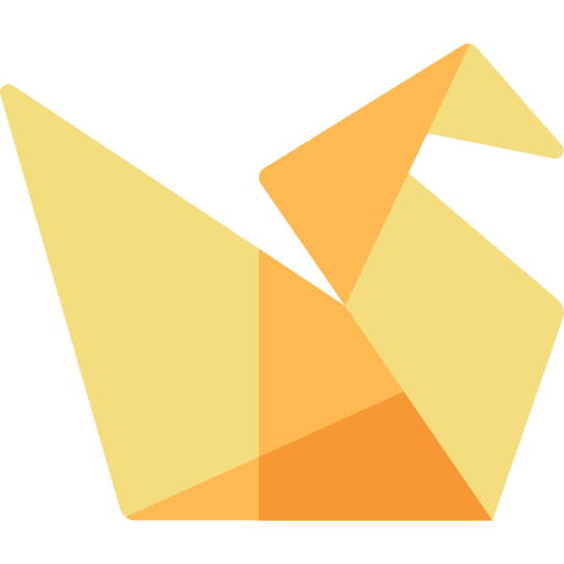 Origami animal craft art and design icon
