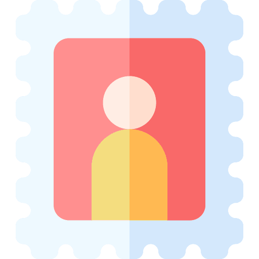Stamp collect mail postcard icon Stamp collect mail postcard icon
