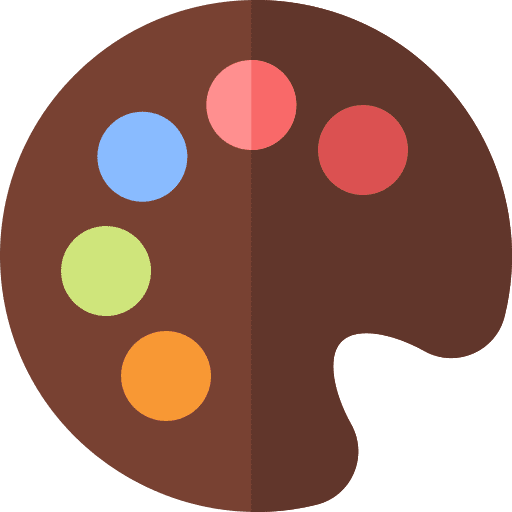 Paint palette art and design painter art icon Paint palette art and design painter art icon