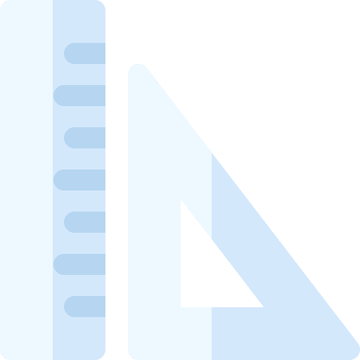 Ruler school material education measurement icon Ruler school material education measurement icon