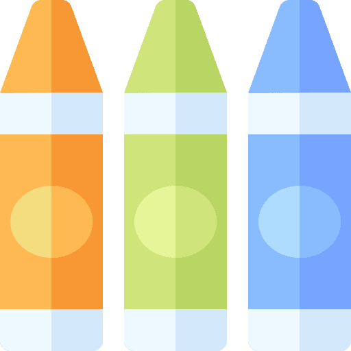 Crayon education draw stationery icon Crayon education draw stationery icon