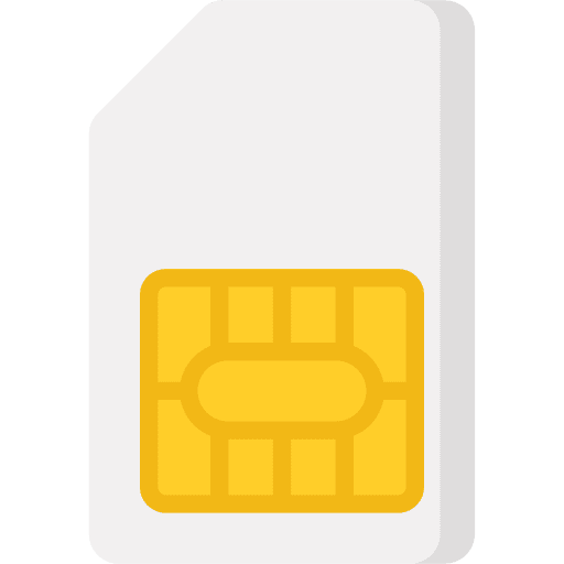 Sim card card smart card sim icon