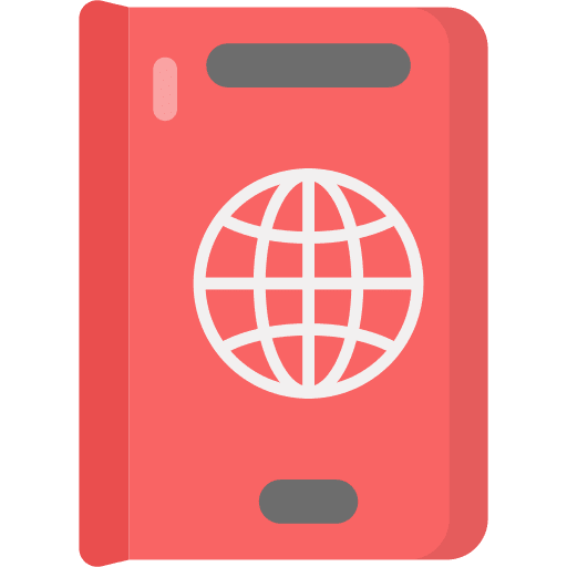 Passport identification travel passport icon Passport identification travel passport icon