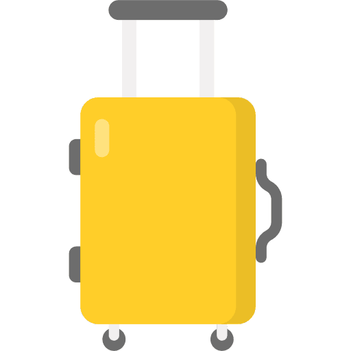 Suitcase luggage suitcase room service icon