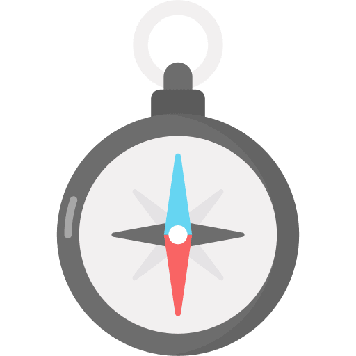 Compass technology maps and location cursor icon Compass technology maps and location cursor icon