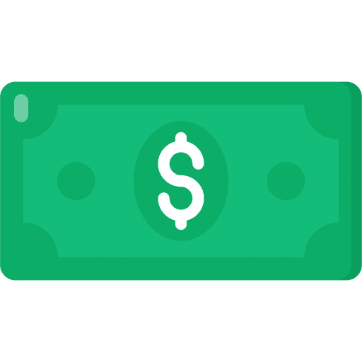 Money cash bill dollar icon Money cash bill dollar icon
