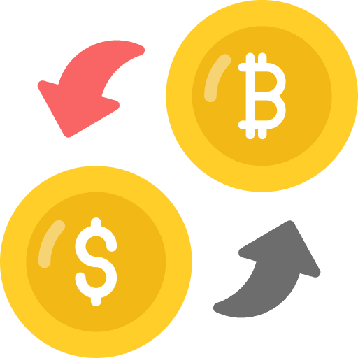 Money exchange dollar cash coin icon Money exchange dollar cash coin icon