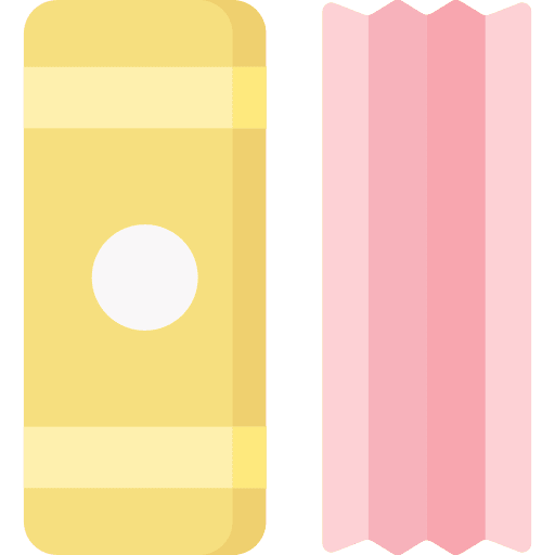 Chewing gum food and restaurant quit smoking addiction icon Chewing gum food and restaurant quit smoking addiction icon